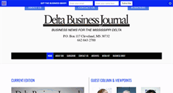 Desktop Screenshot of deltabusinessjournal.com