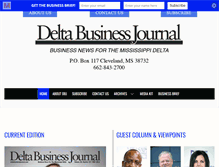 Tablet Screenshot of deltabusinessjournal.com